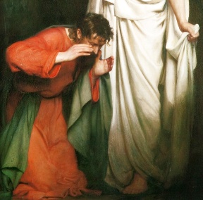 Tomás y Jesús, por Carl Heinrich Bloch