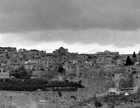 Casas en la antigua Jerusalén