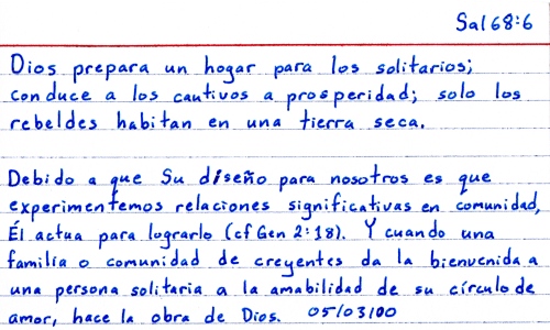 Tarjeta muestra