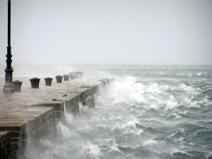 Una tormenta en el mar